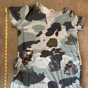 Mystree Brand Casual Dress multi color Green, grey and cream Size Large